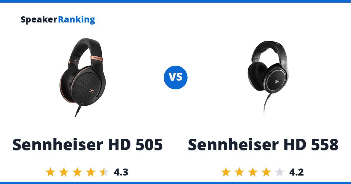 Sennheiser HD 505 vs Sennheiser HD 558