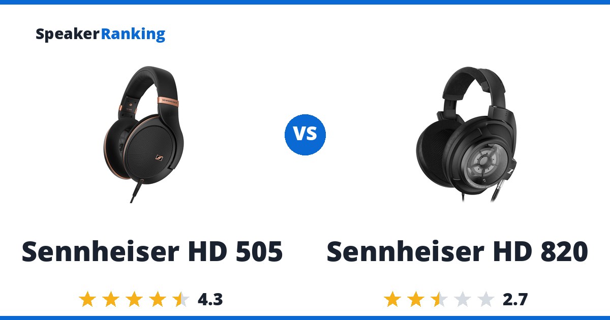 Sennheiser HD 505 vs Sennheiser HD 820