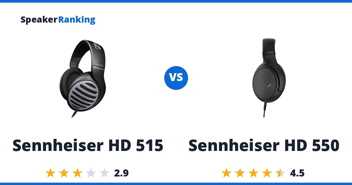 Sennheiser HD 515 vs Sennheiser HD 550