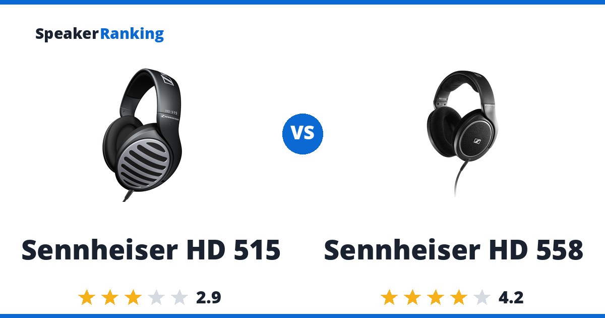 Sennheiser HD 515 vs Sennheiser HD 558