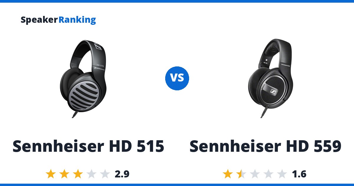 Sennheiser HD 515 vs Sennheiser HD 559