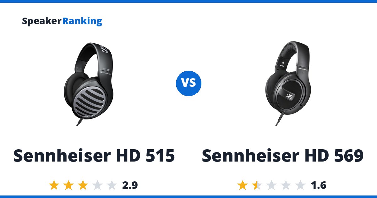 Sennheiser HD 515 vs Sennheiser HD 569
