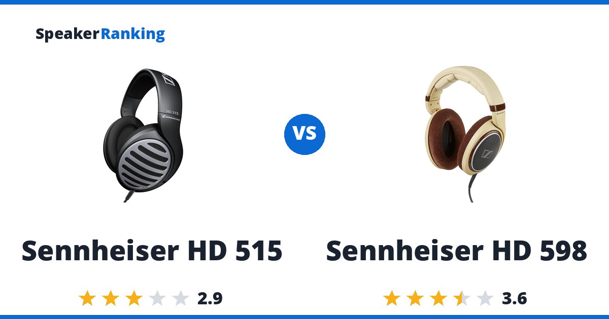 Sennheiser HD 515 vs Sennheiser HD 598