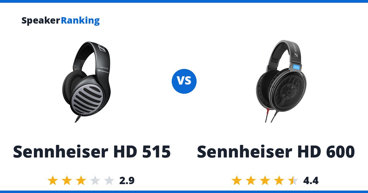 Sennheiser HD 515 vs Sennheiser HD 600