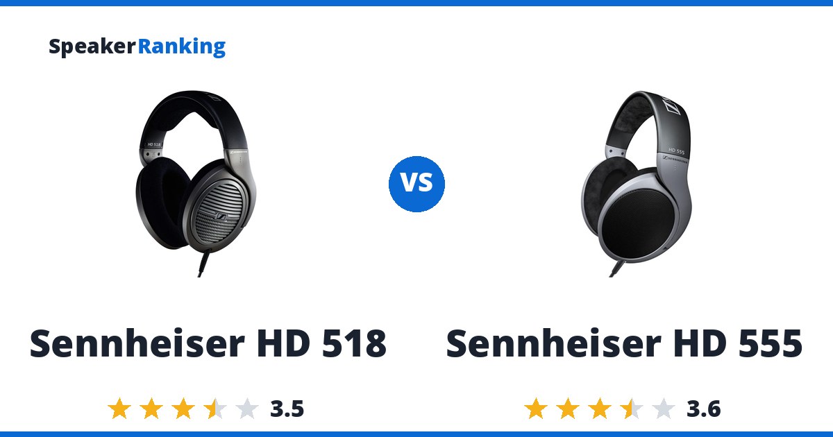 Sennheiser HD 518 vs Sennheiser HD 555