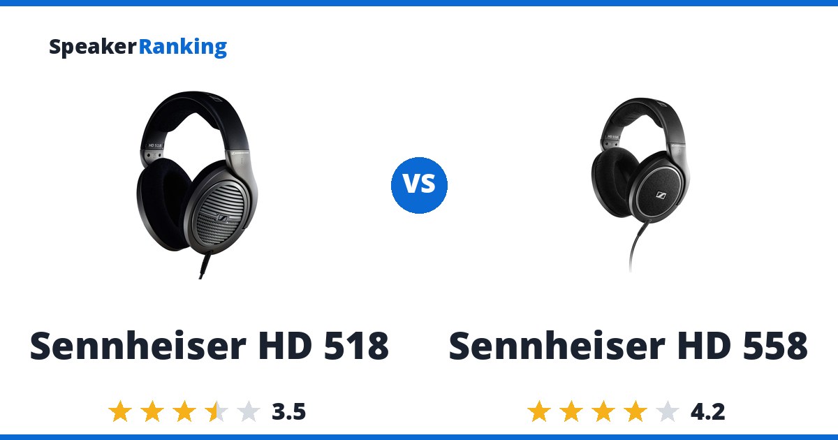 Sennheiser HD 518 vs Sennheiser HD 558