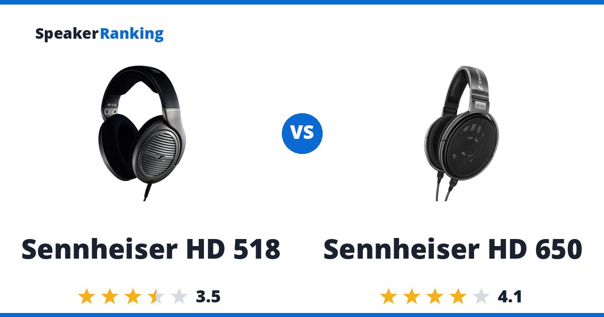 Sennheiser HD 518 vs Sennheiser HD 650