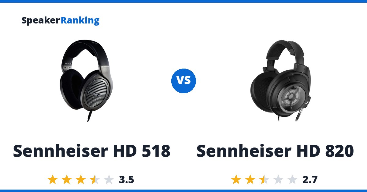 Sennheiser HD 518 vs Sennheiser HD 820
