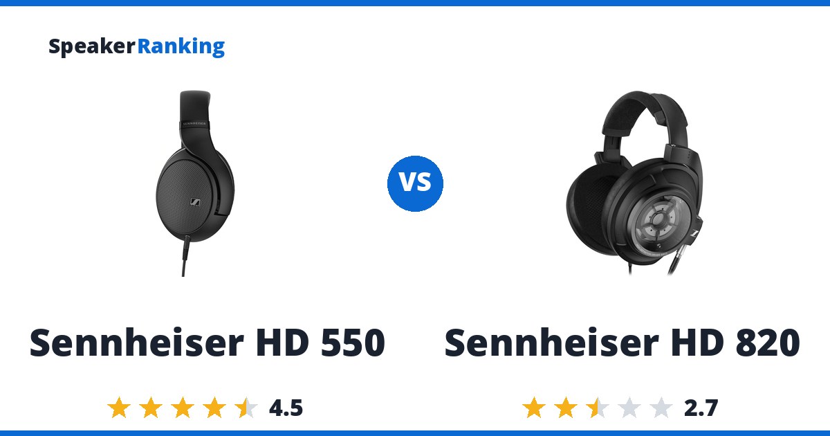 Sennheiser HD 550 vs Sennheiser HD 820
