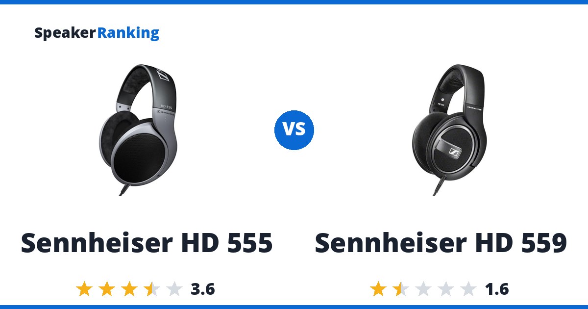 Sennheiser HD 555 vs Sennheiser HD 559