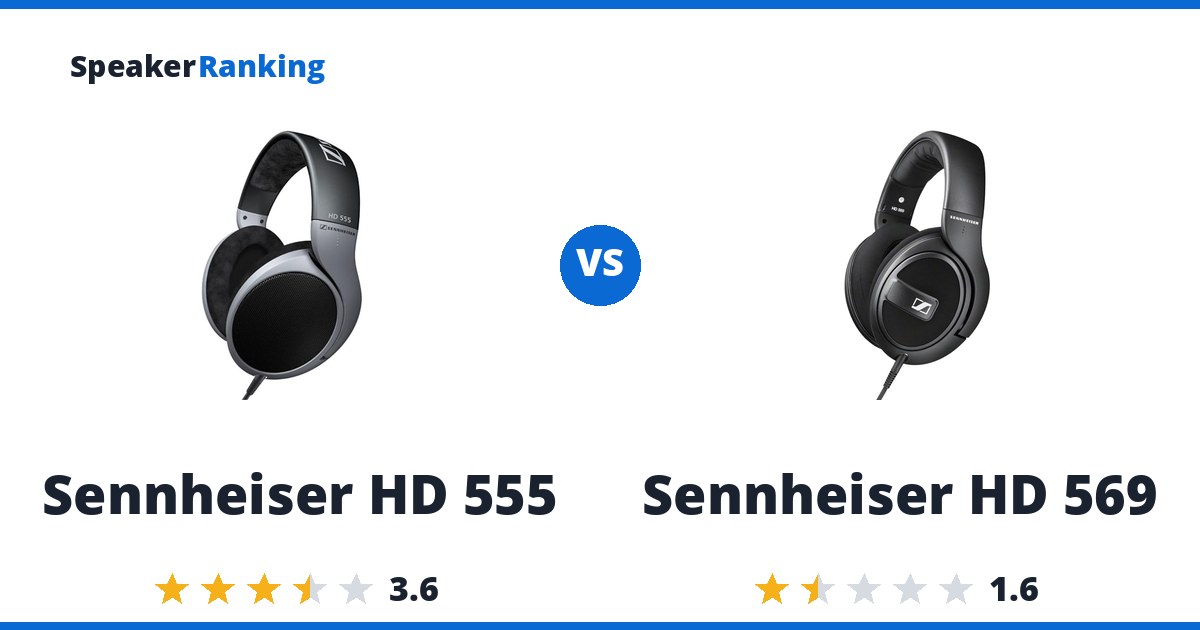 Sennheiser HD 555 vs Sennheiser HD 569
