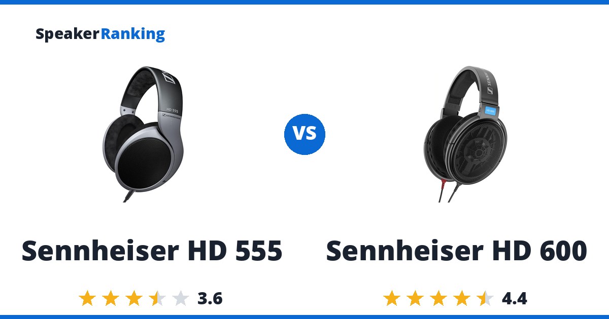 Sennheiser HD 555 vs Sennheiser HD 600