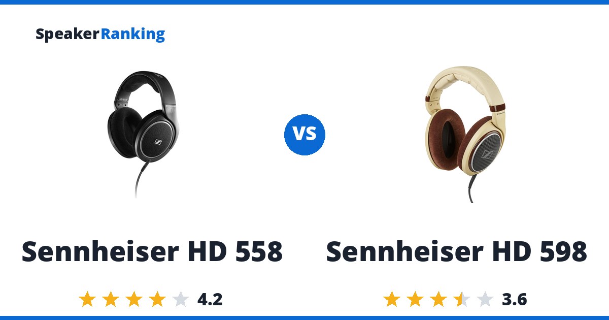 Sennheiser HD 558 vs Sennheiser HD 598