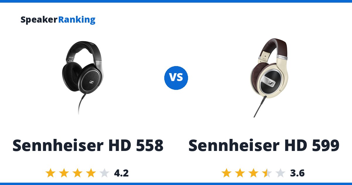 Sennheiser HD 558 vs Sennheiser HD 599