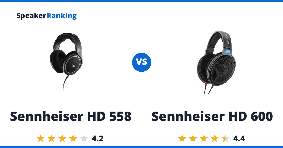 Sennheiser HD 558 vs Sennheiser HD 600