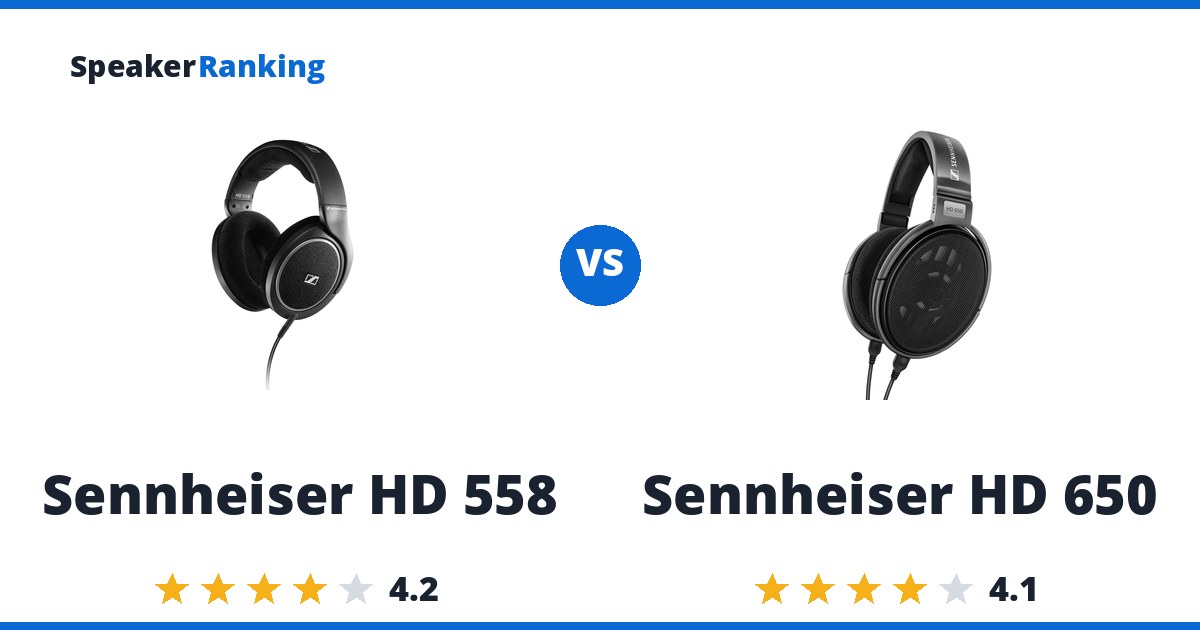 Sennheiser HD 558 vs Sennheiser HD 650