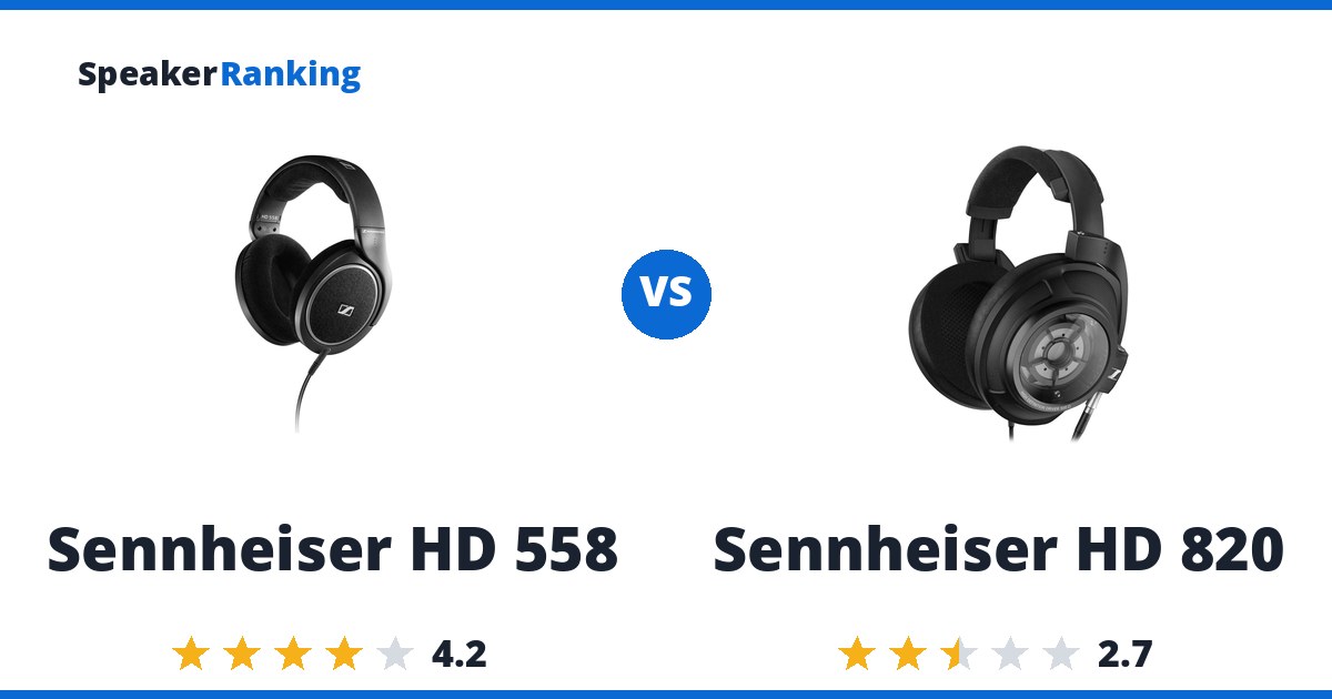 Sennheiser HD 558 vs Sennheiser HD 820