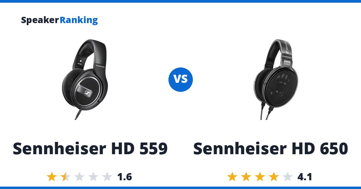 Sennheiser HD 559 vs Sennheiser HD 650
