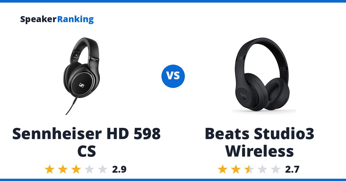 Sennheiser HD 598 CS vs Beats Studio3 Wireless