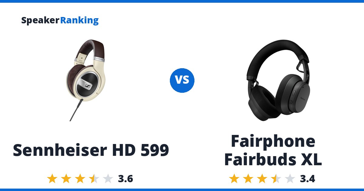 Sennheiser HD 599 vs Fairphone Fairbuds XL