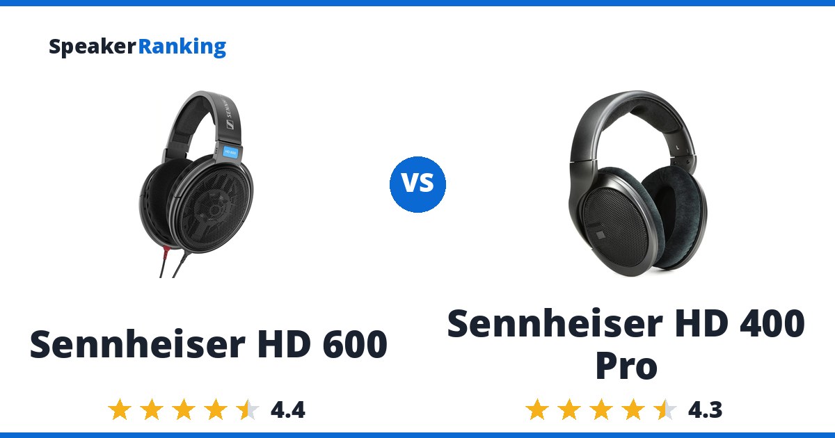 Sennheiser HD 600 vs Sennheiser HD 400 Pro