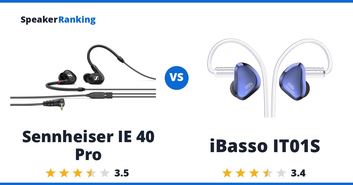 Sennheiser IE 40 Pro vs iBasso IT01S