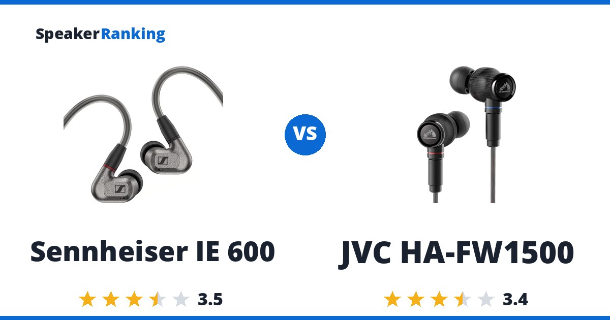 Sennheiser IE 600 vs JVC HA-FW1500