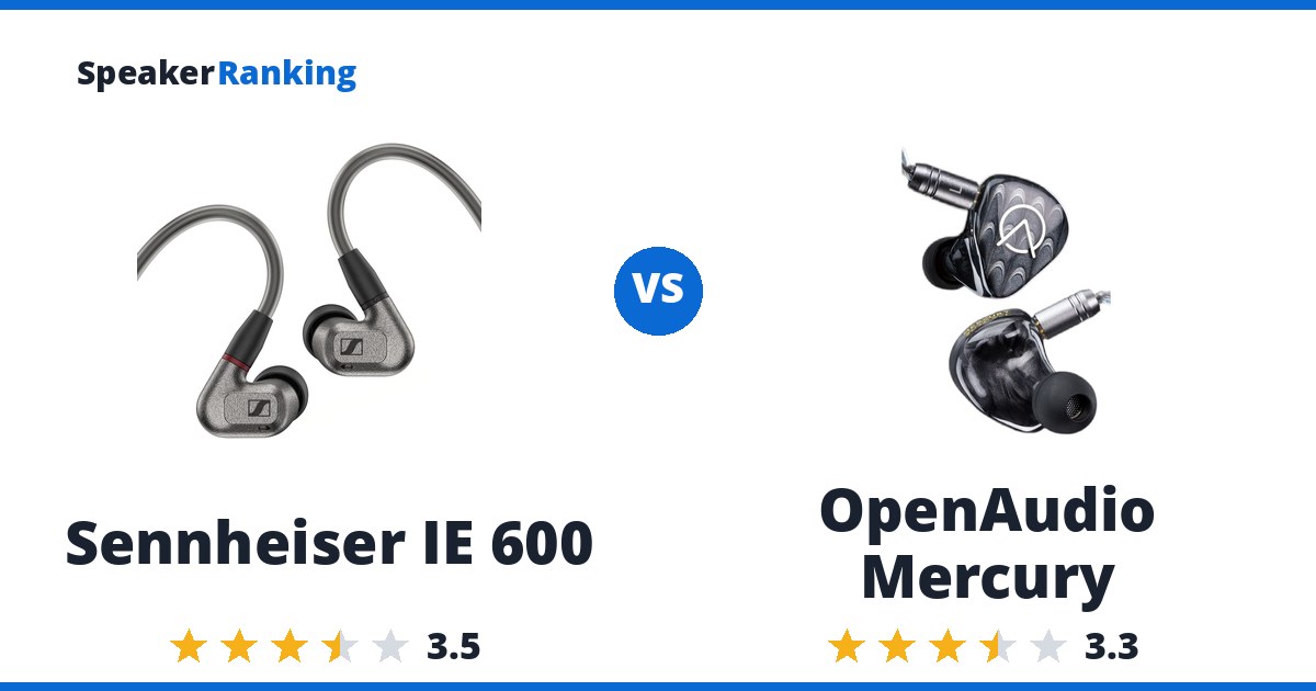 Sennheiser IE 600 vs OpenAudio Mercury
