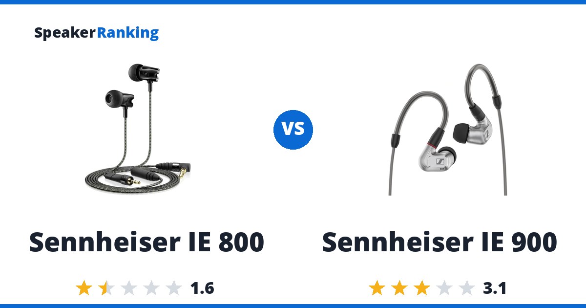 Sennheiser IE 800 vs Sennheiser IE 900