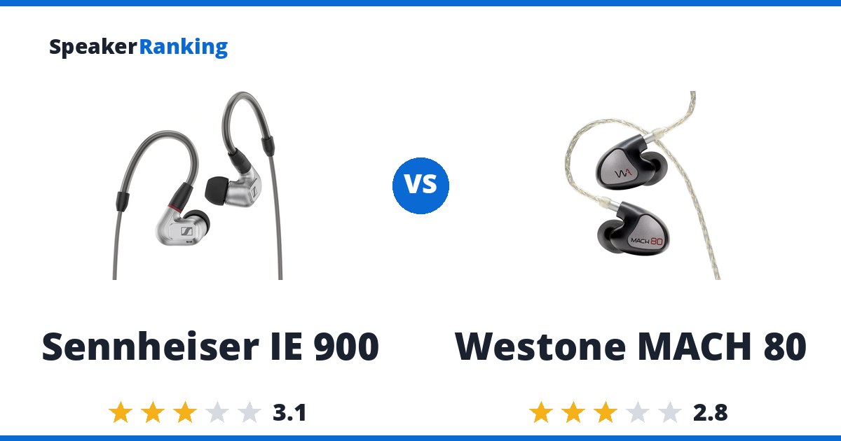 Sennheiser IE 900 vs Westone MACH 80