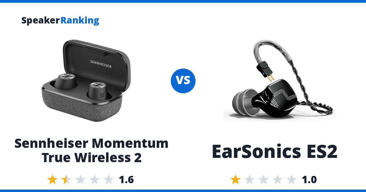 Sennheiser Momentum True Wireless 2 vs EarSonics ES2