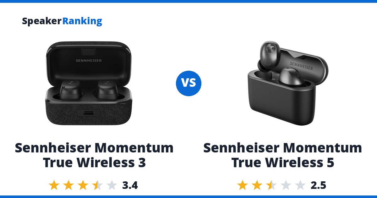 Sennheiser Momentum True Wireless 3 vs Sennheiser Momentum True Wireless 5