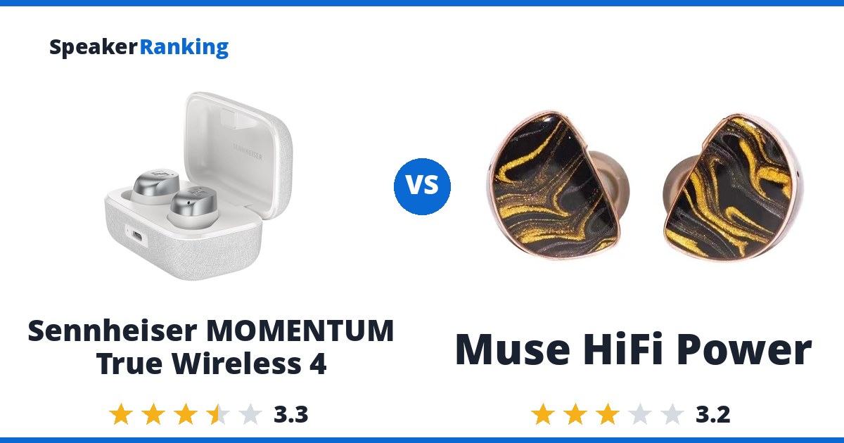 Sennheiser MOMENTUM True Wireless 4 vs Muse HiFi Power
