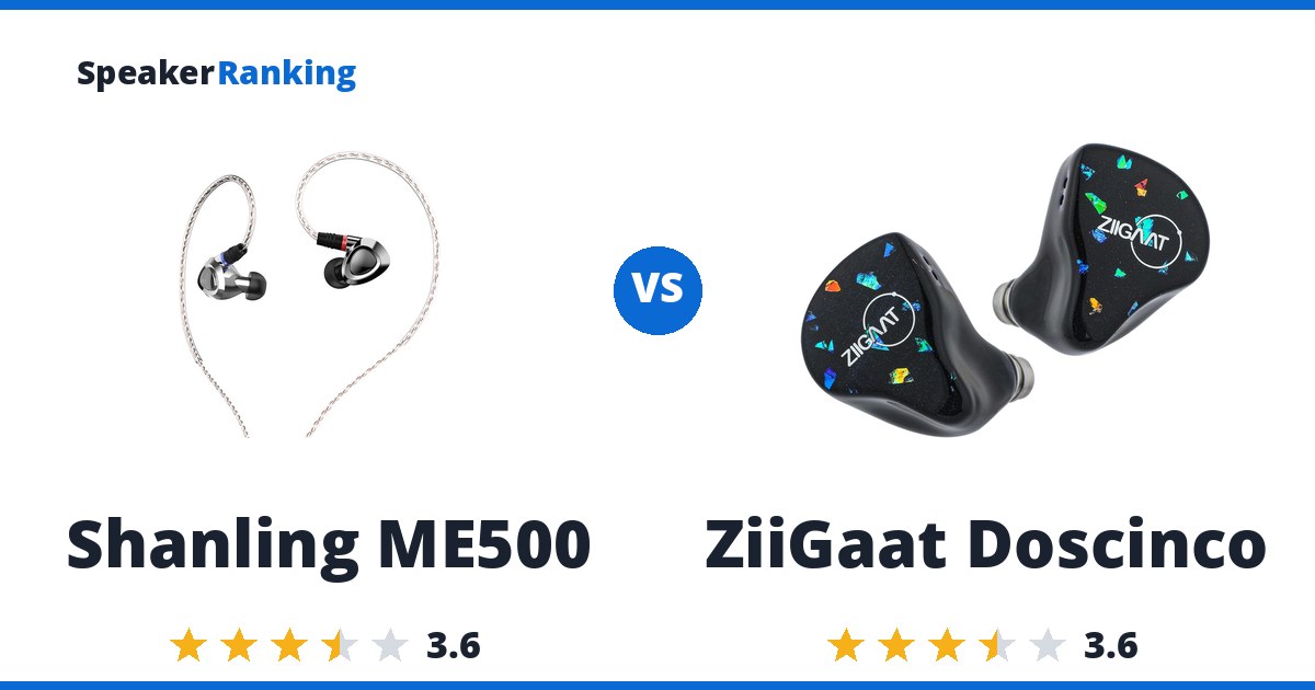 Shanling ME500 vs ZiiGaat Doscinco