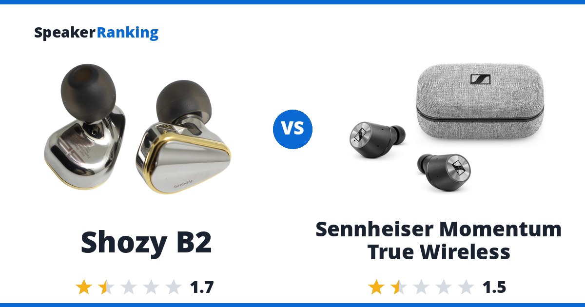 Shozy B2 vs Sennheiser Momentum True Wireless
