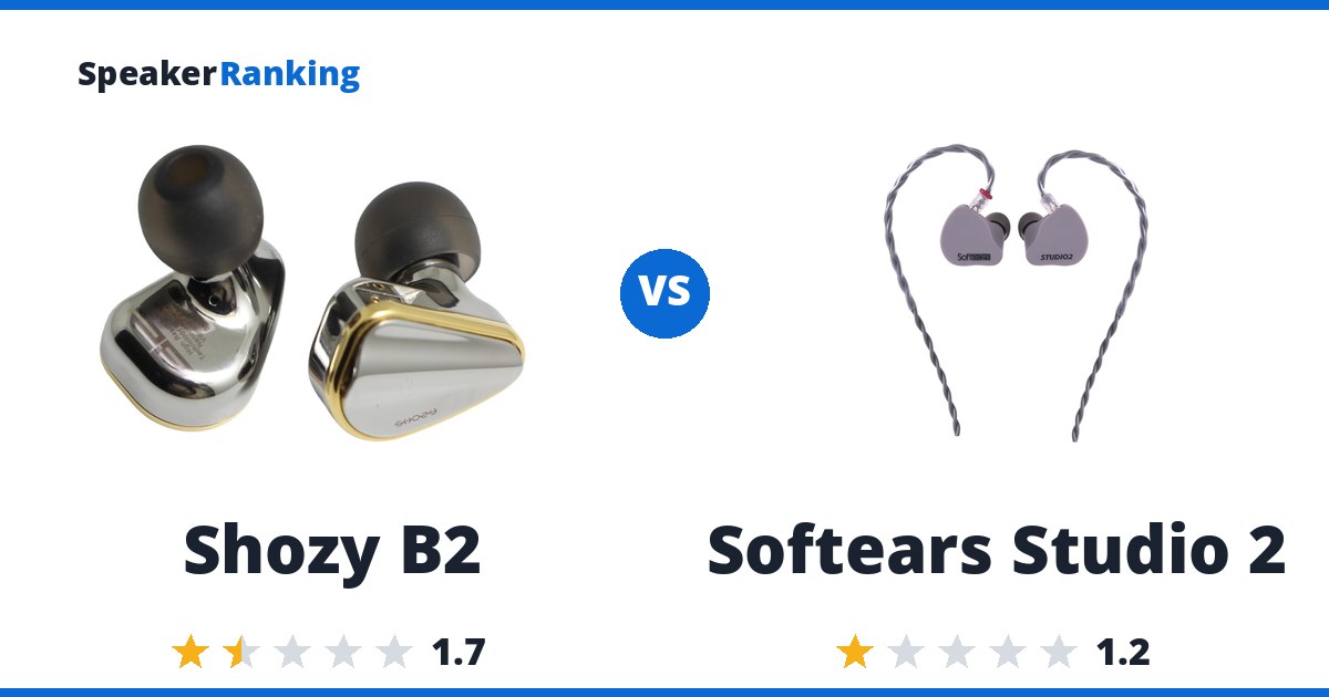 Shozy B2 vs Softears Studio 2