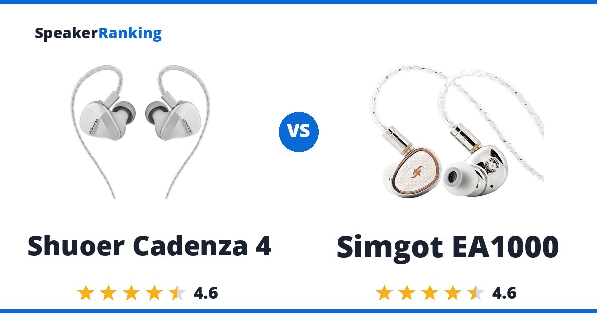 Shuoer Cadenza 4 vs Simgot EA1000