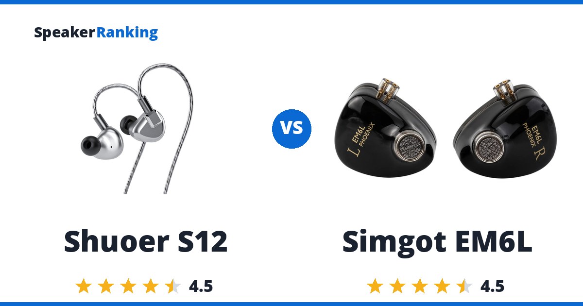 Shuoer S12 vs Simgot EM6L