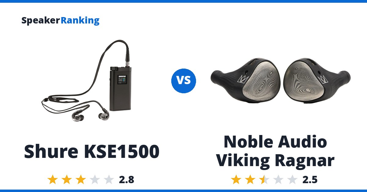 Shure KSE1500 vs Noble Audio Viking Ragnar