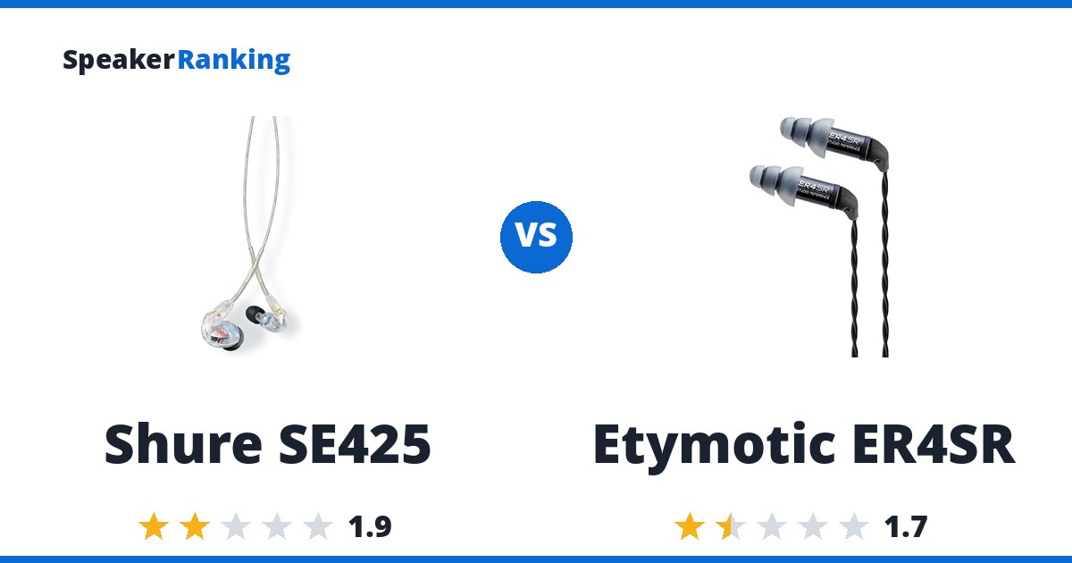 Shure SE425 vs Etymotic ER4SR