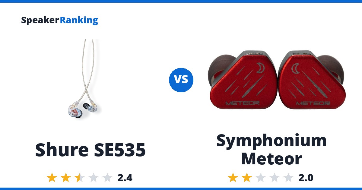 Shure SE535 vs Symphonium Meteor