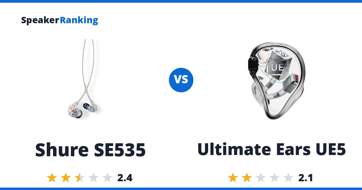 Shure SE535 vs Ultimate Ears UE5