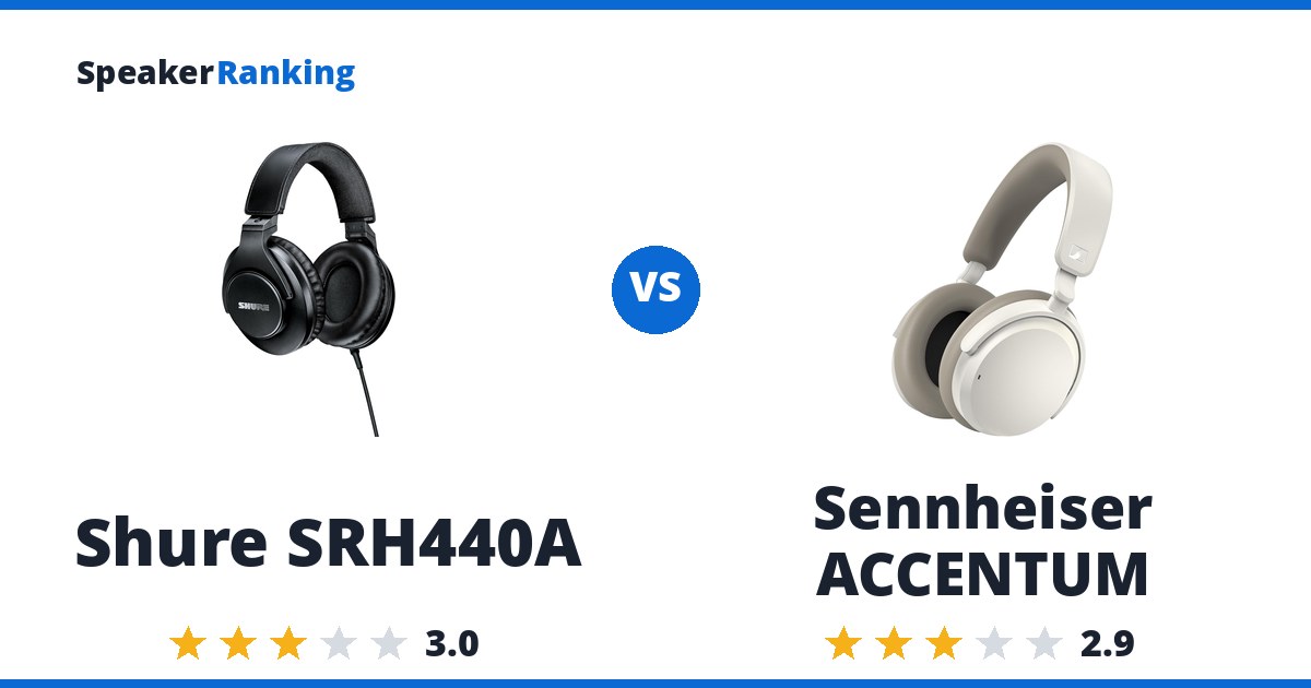 Shure SRH440A vs Sennheiser ACCENTUM