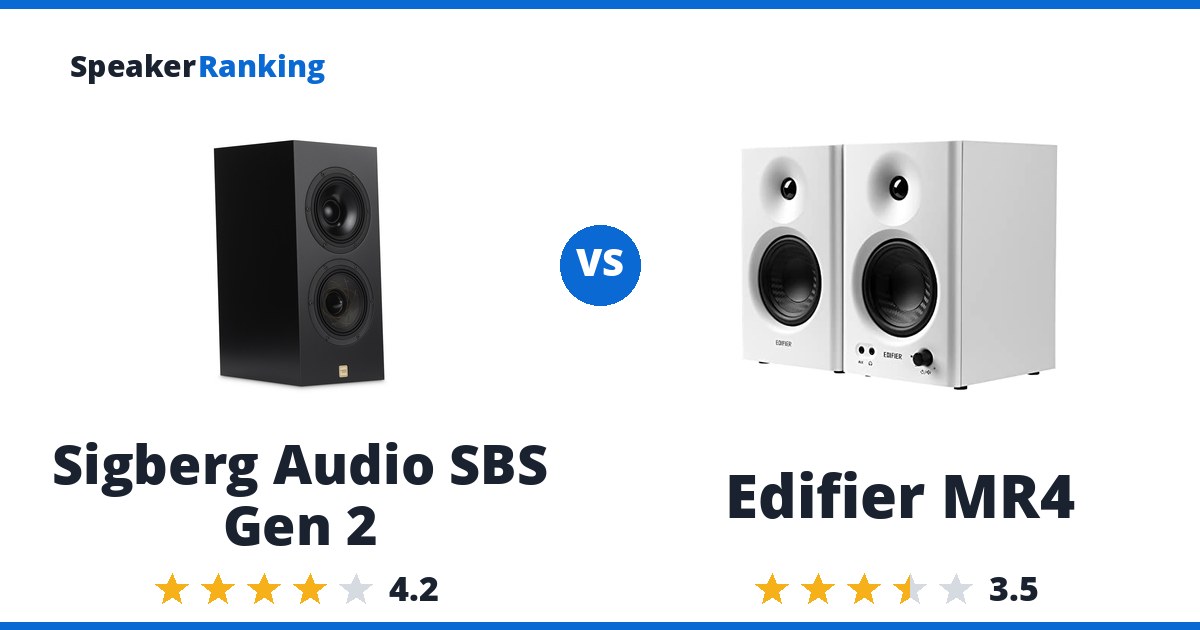 Sigberg Audio SBS Gen 2 vs Edifier MR4