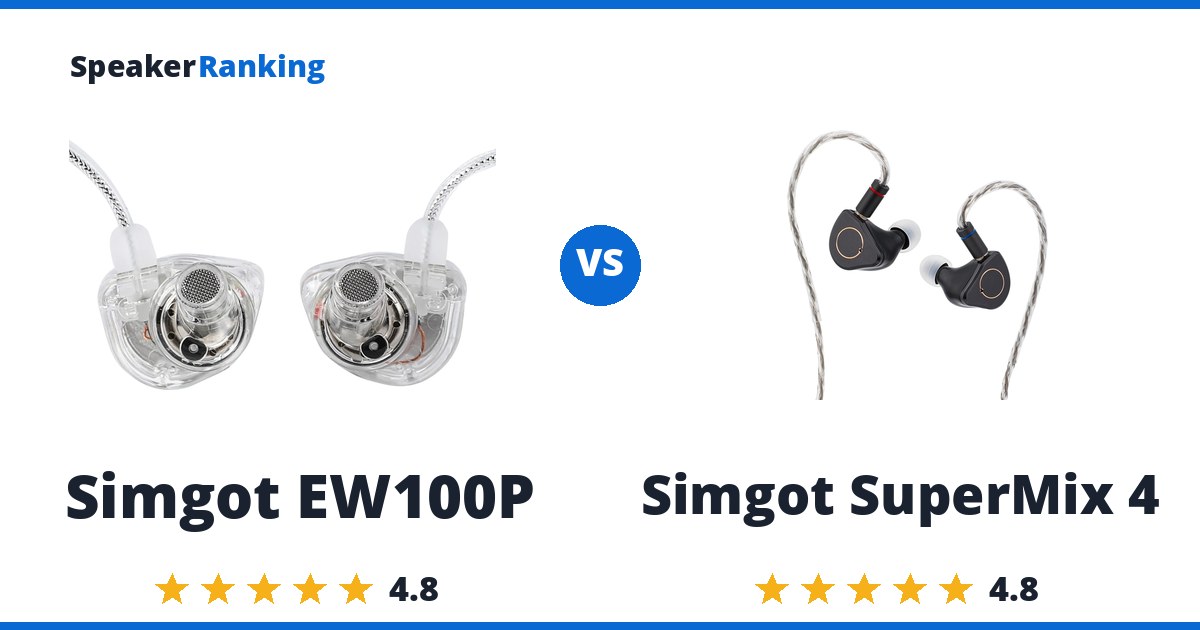 Simgot EW100P vs Simgot SuperMix 4