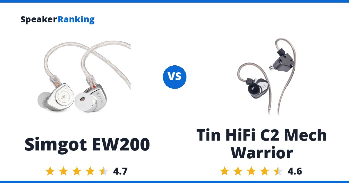Simgot EW200 vs Tin HiFi C2 Mech Warrior