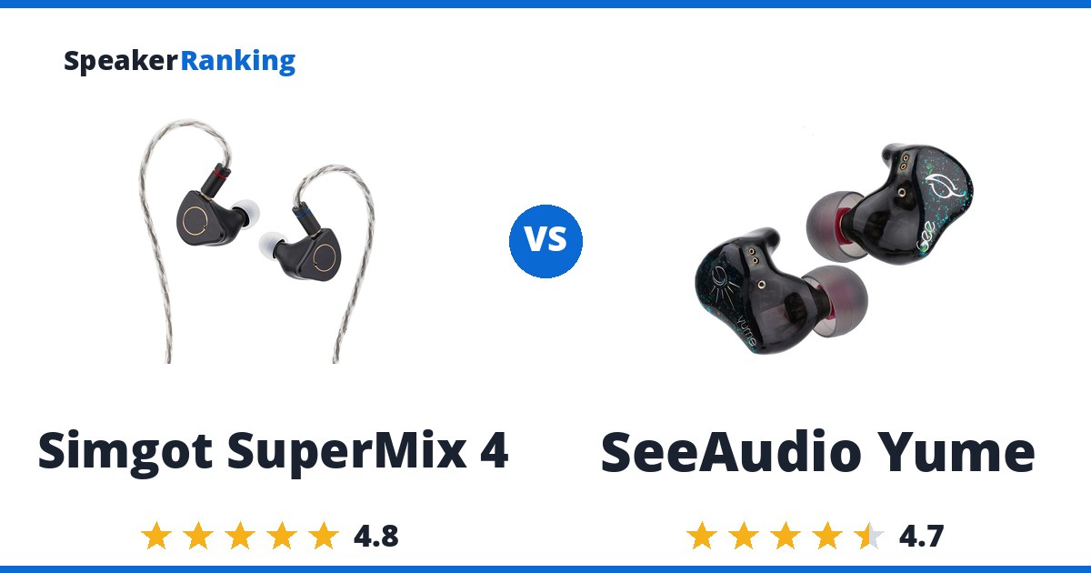 Simgot SuperMix 4 vs SeeAudio Yume