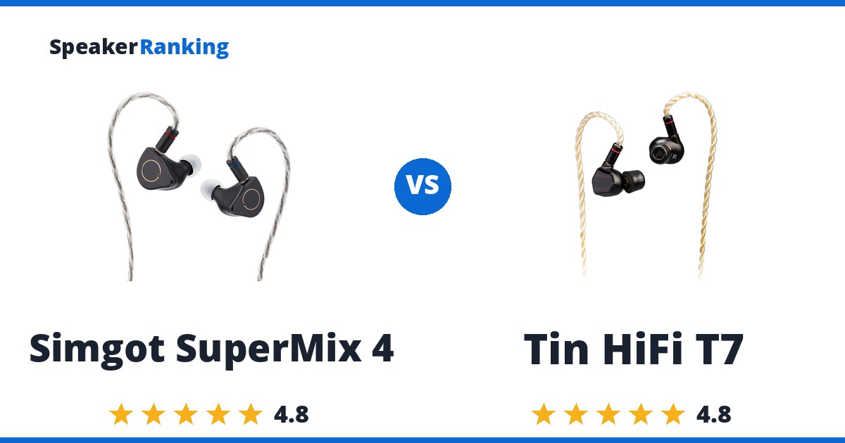 Simgot SuperMix 4 vs Tin HiFi T7