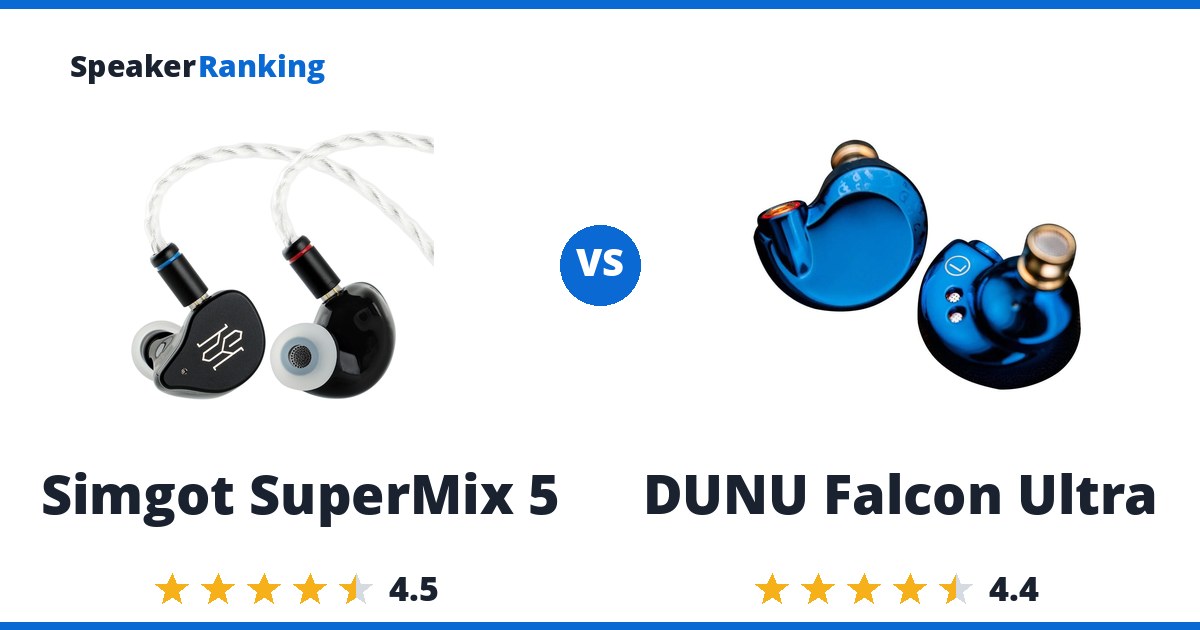 Simgot SuperMix 5 vs DUNU Falcon Ultra