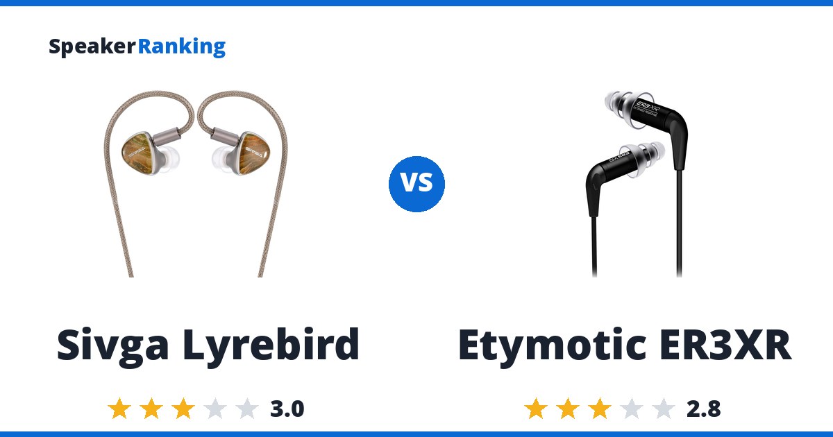 Sivga Lyrebird vs Etymotic ER3XR